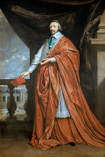 Portrait of Armand-Jean du Plessis from Philippe de Champaigne