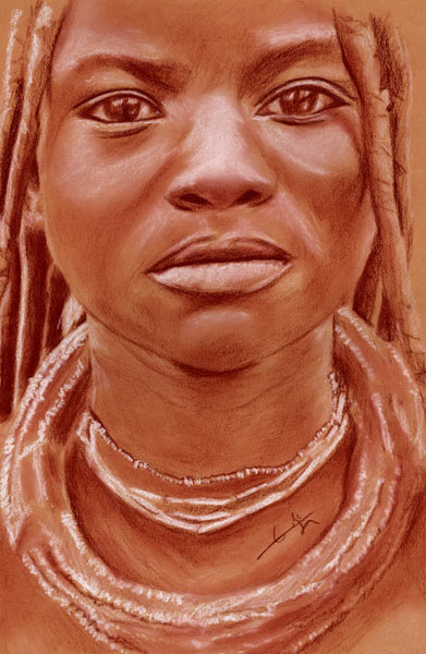 Femme Himba de face from Philippe Flohic