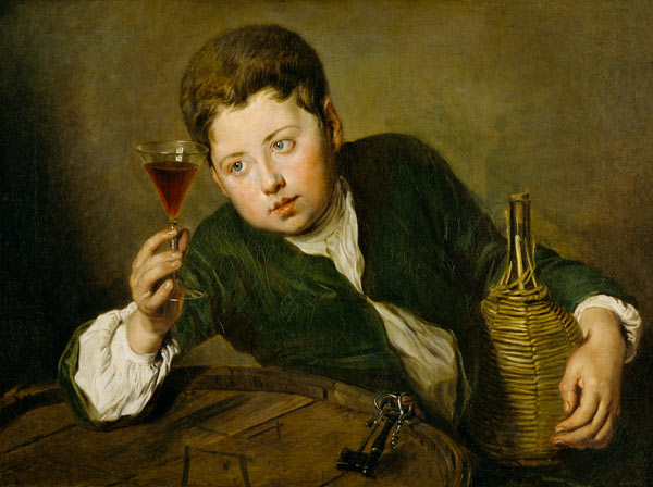 Der junge Weinkoster from Philippe Mercier