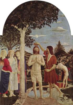 Taufe Christi from Piero della Francesca