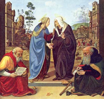 Heimsuchung mit zwei Heiligen from Piero di Cosimo