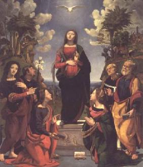 Immaculate Conception and Six Saints