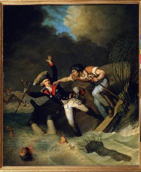 The Death of Duke Leopold of Brunswick during a flood in Brunswick in 1785