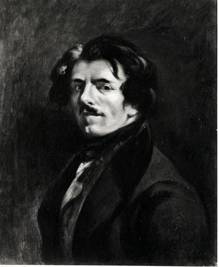 Portrait of Eugene Delacroix (1798-1863) after a self portrait of 1834 from Pierre Andrieu