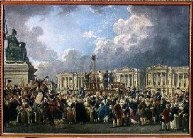 An Execution, Place de la Revolution between August 1793 and June 1794