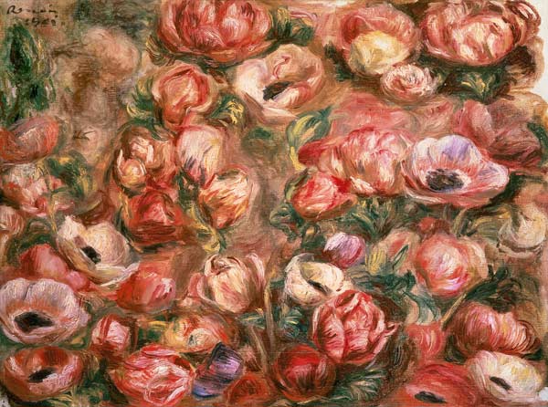 Bed of anemones from Pierre-Auguste Renoir