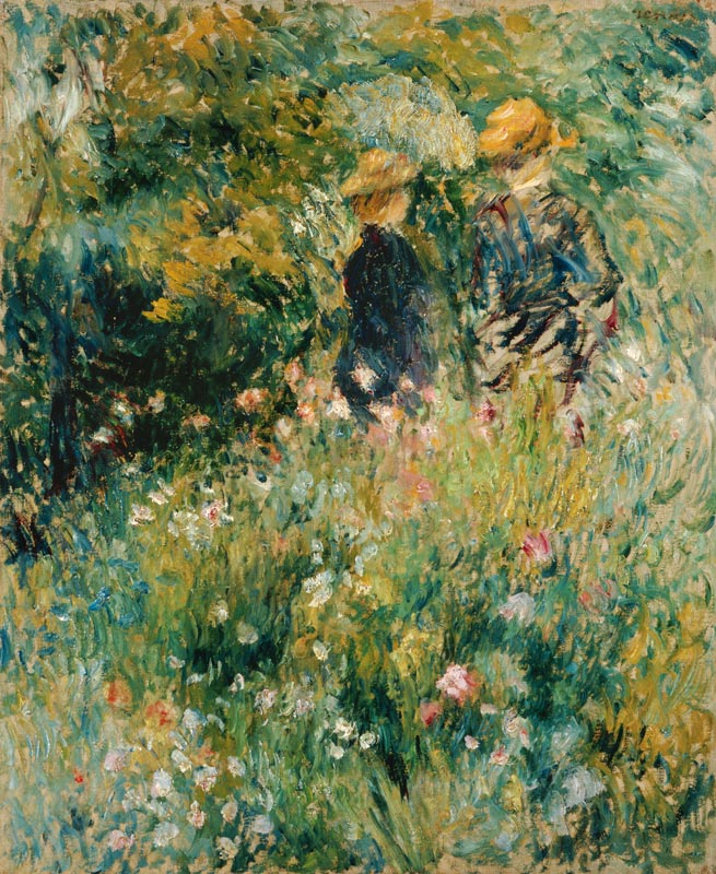Begegnung im Rosengarten from Pierre-Auguste Renoir