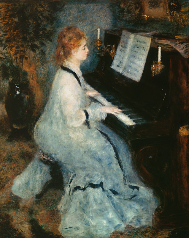 Frau am Klavier from Pierre-Auguste Renoir