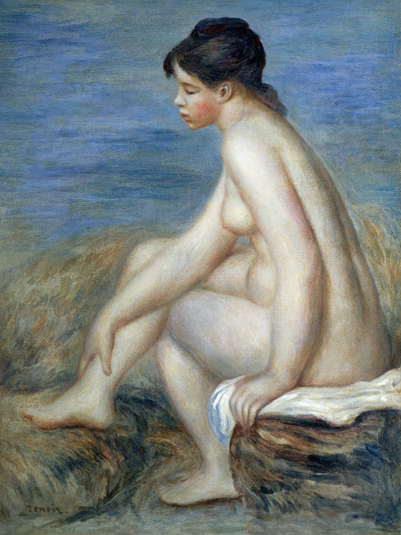 Junge Frau nach dem Bade from Pierre-Auguste Renoir