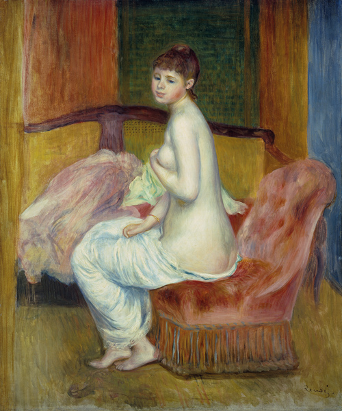 Junger weiblicher Akt, sitzend. from Pierre-Auguste Renoir