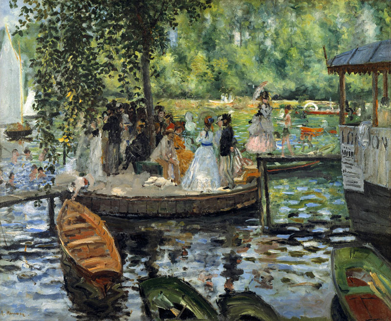 La Grenouillere from Pierre-Auguste Renoir