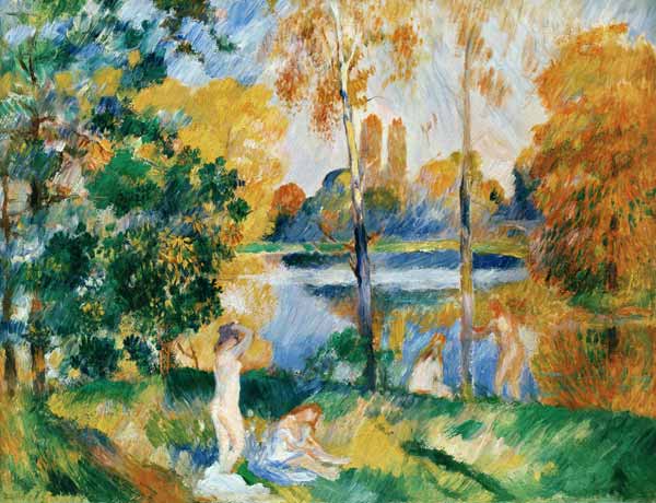 Renoir / Landscape with bathers / c.1885 from Pierre-Auguste Renoir