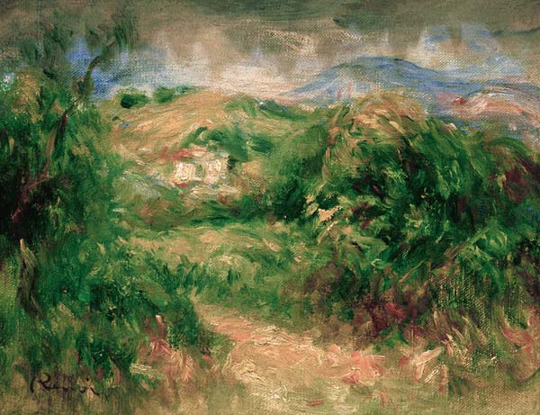 Renoir, Landschaft bei Cros-de-Cagnes from Pierre-Auguste Renoir