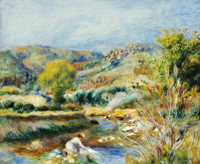 The Washerwoman from Pierre-Auguste Renoir