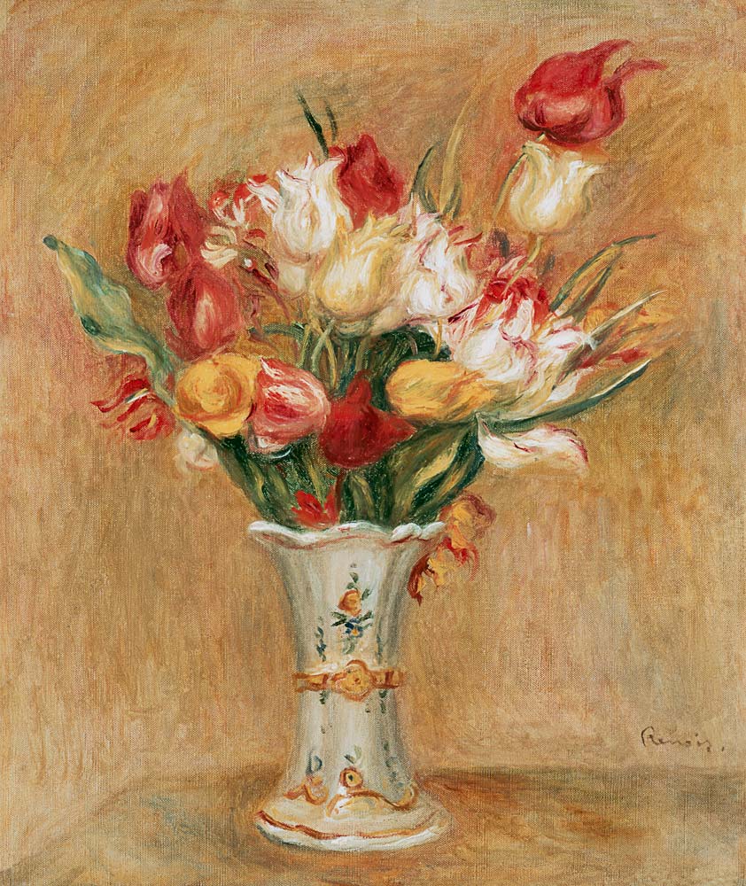 Tulpenstrauss in weisser Vase from Pierre-Auguste Renoir