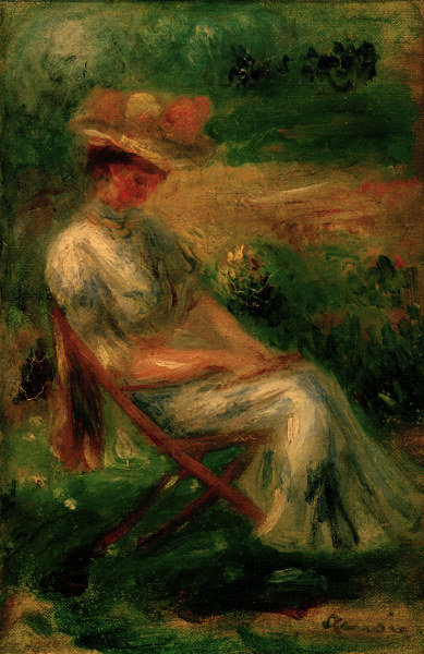 A.Renoir, Sitzende Frau im Garten from Pierre-Auguste Renoir
