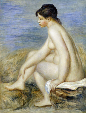 A Seated Bather from Pierre-Auguste Renoir