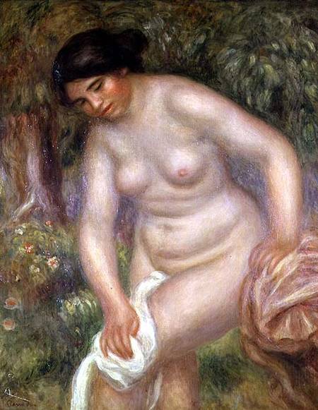 Bather drying herself from Pierre-Auguste Renoir