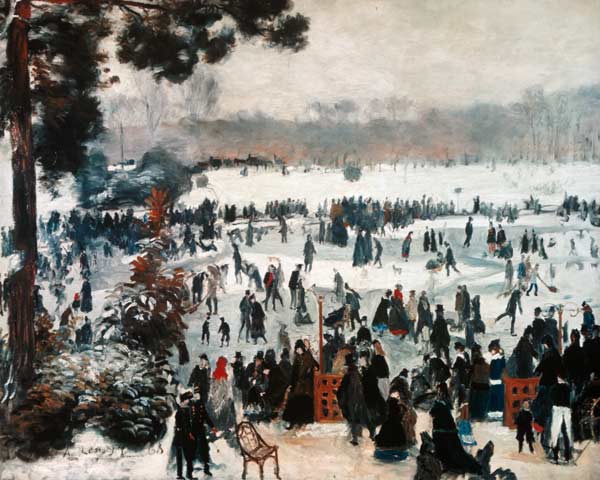 Wintervergnügen im Bois de Boulogne from Pierre-Auguste Renoir