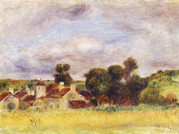 Brittany Countryside from Pierre-Auguste Renoir