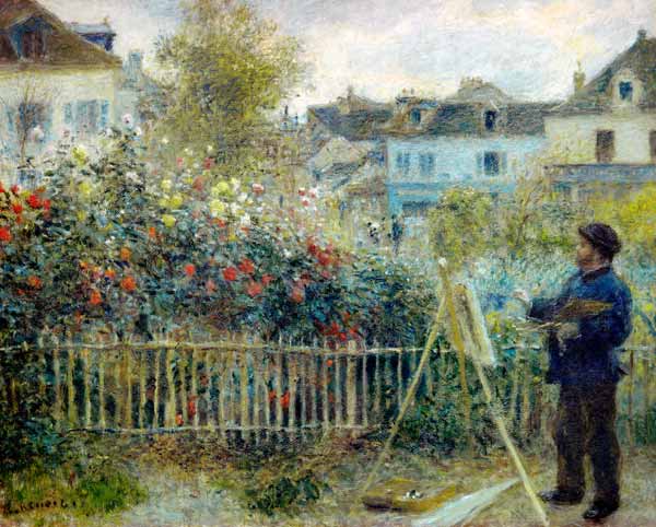 Claude Monet painting / Renoir from Pierre-Auguste Renoir