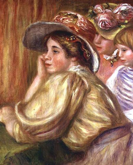 Coco and the two servants from Pierre-Auguste Renoir