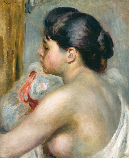 Dark-Haired Woman from Pierre-Auguste Renoir