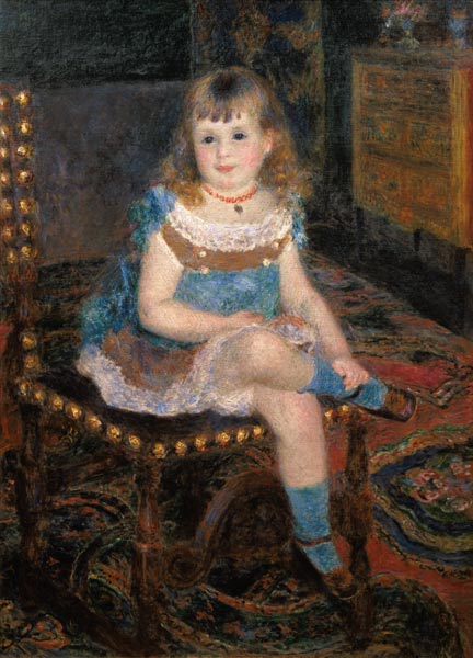 Georgette Charpentier sitzend. from Pierre-Auguste Renoir
