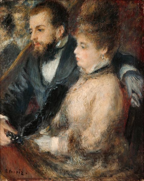 In the Loge from Pierre-Auguste Renoir