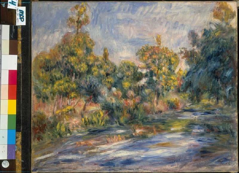 Landschaft mit Fluss. from Pierre-Auguste Renoir