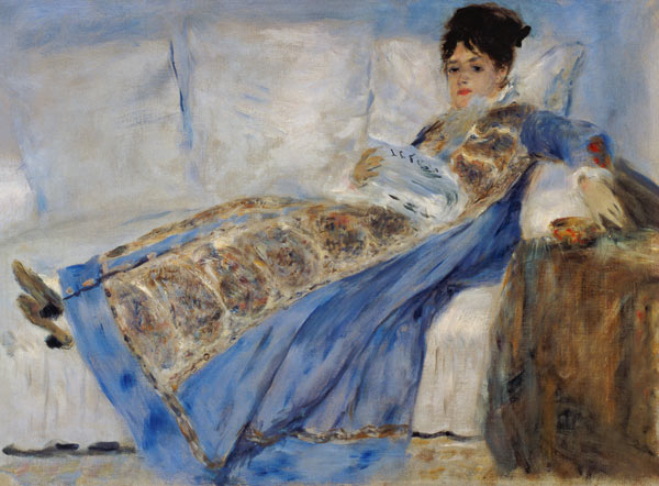 Madame Monet auf dem Sofa from Pierre-Auguste Renoir