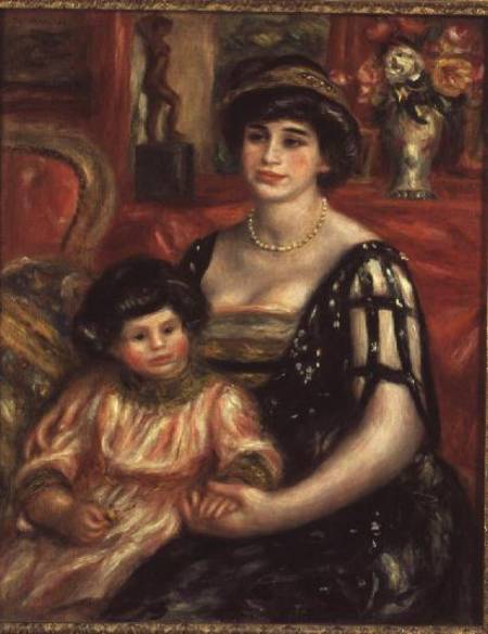 Madame Josse Bernheim-Jeune and her Son Henry from Pierre-Auguste Renoir