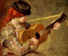 Mädchen mit Gitarre from Pierre-Auguste Renoir
