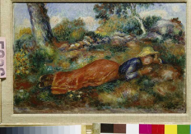 Junges Mädchen, im Schatten ruhend. from Pierre-Auguste Renoir