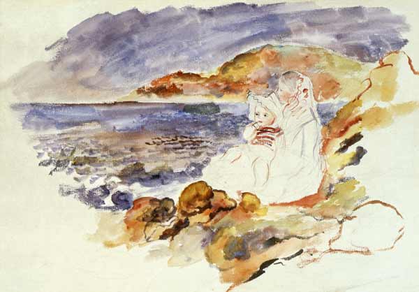 Coast Scene from Pierre-Auguste Renoir