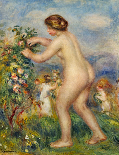 Nackte junge Frau in Landschaft. from Pierre-Auguste Renoir