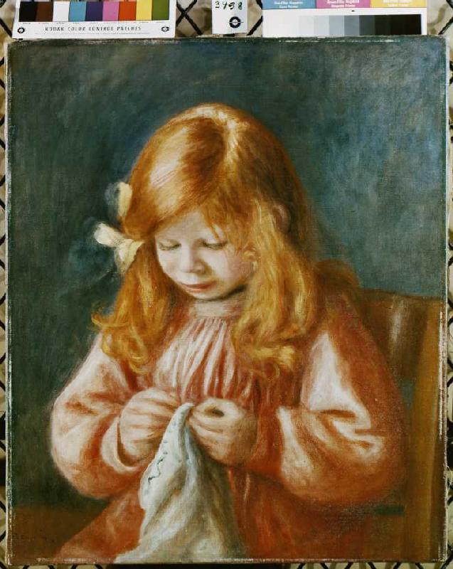 Nähendes Kind. from Pierre-Auguste Renoir
