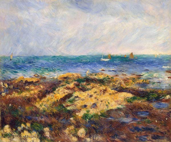 Low Tide at Yport from Pierre-Auguste Renoir