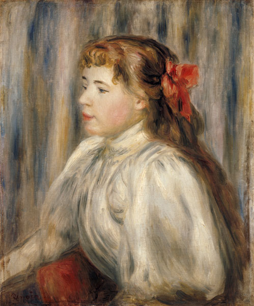 Portrait eines jungen Mädchens. from Pierre-Auguste Renoir