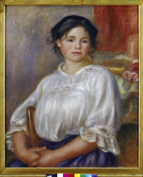 A.Renoir, Sitzendes junges Maedchen from Pierre-Auguste Renoir