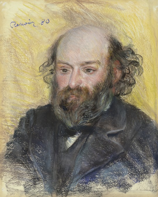 Portrait of Paul Cézanne (1839-1906) from Pierre-Auguste Renoir