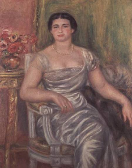 Portrait of the poetess Alice Valliere-Merzbach from Pierre-Auguste Renoir