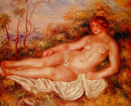 The Reclining Bather (La Baigneuse Couchee) from Pierre-Auguste Renoir