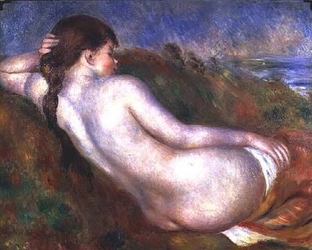 Reclining nude in a landscape from Pierre-Auguste Renoir