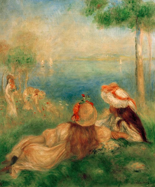 Junge Mädchen an der Küste from Pierre-Auguste Renoir
