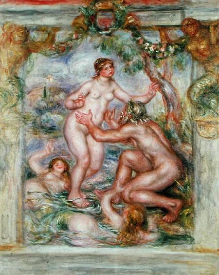 The Saone flowing into the Arms of the Rhone from Pierre-Auguste Renoir