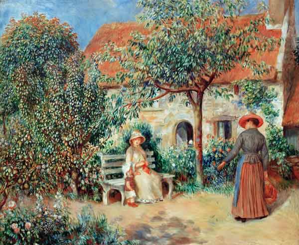 Renoir / Scene du jardin / c.1886 from Pierre-Auguste Renoir