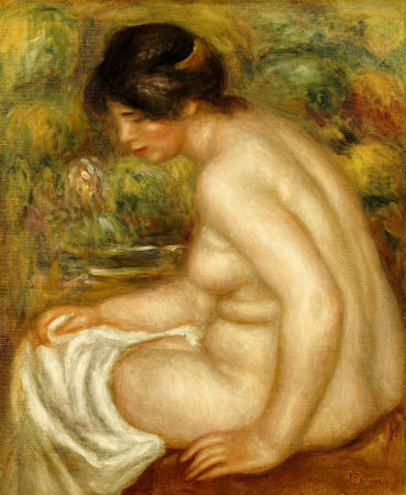 Side View Of A Seated Bather (Gabrielle) from Pierre-Auguste Renoir