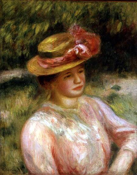 The Straw Hat from Pierre-Auguste Renoir