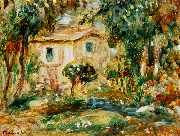 Gartenlandschaft mit Haus. from Pierre-Auguste Renoir